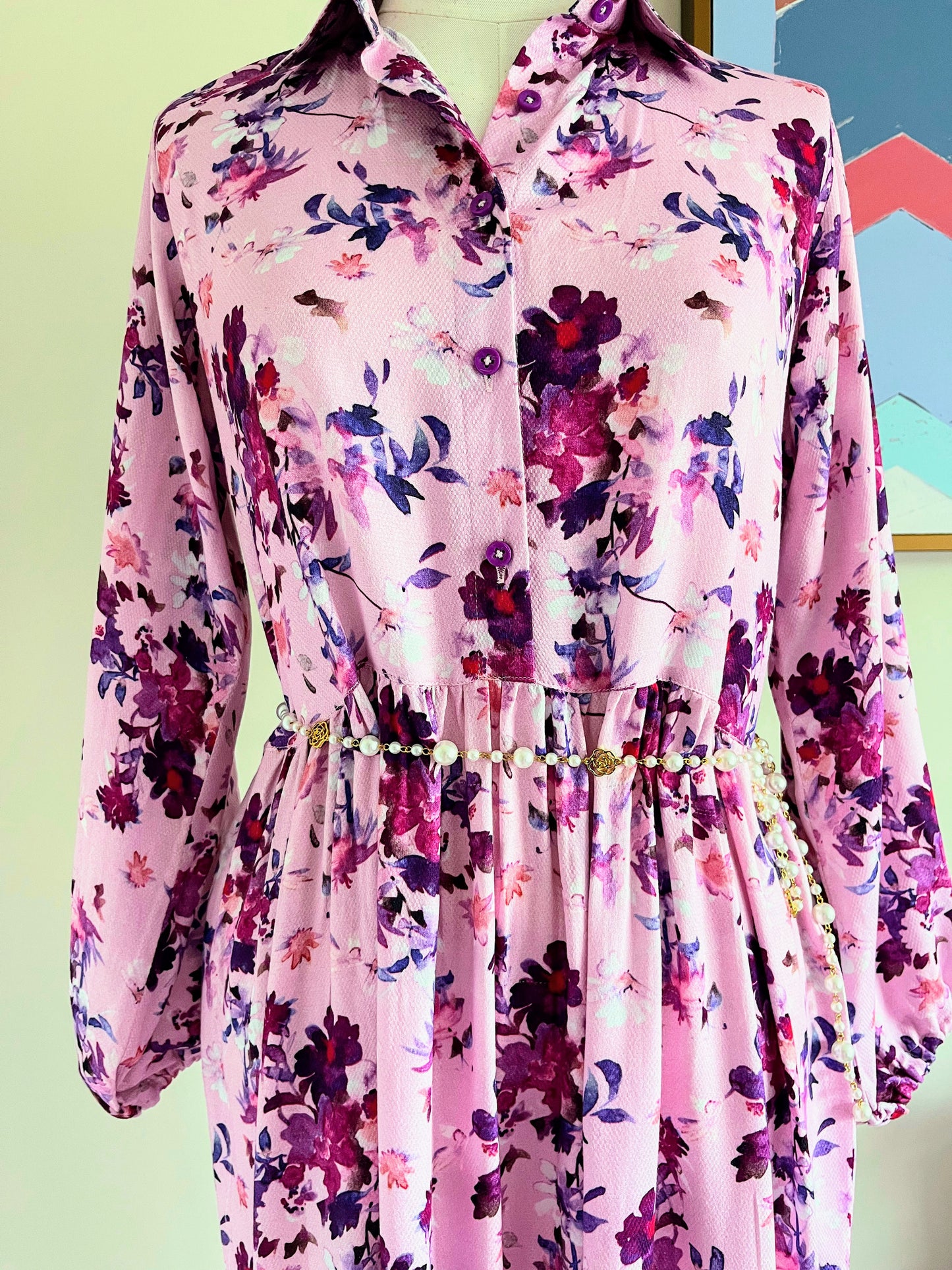 Floral spring dress - 40% off